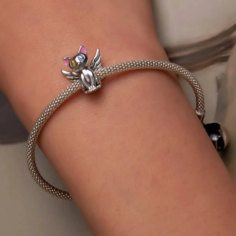(zdjęcie do) Charms Typu Pandora Anioł Kot - SCC2299 - Wyświetl 6