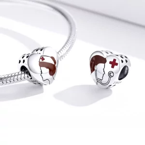 Charms Typu Pandora Anioł w bieli - Pielęgniarka - SCC1547