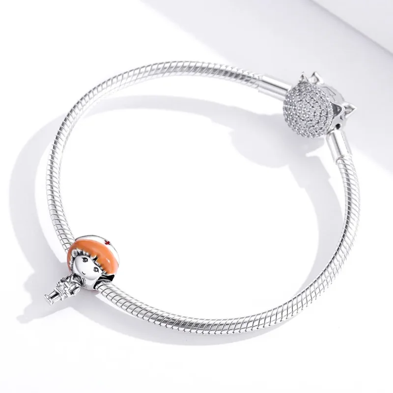 (zdjęcie do) Charms Typu Pandora Anioł w bieli - Pielęgniarka - SCC1548 - Wyświetl 2