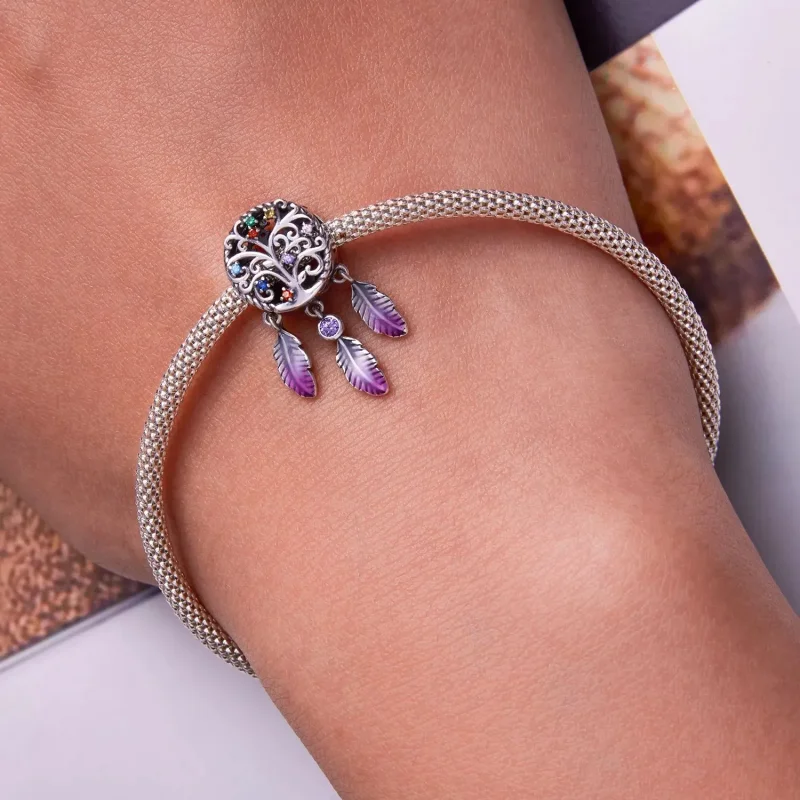 (zdjęcie do) Charms Typu Pandora Łapacz snów Drzewo Życia - SCC2268 - Wyświetl 6