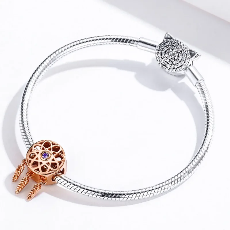 (zdjęcie do) Charms Typu Pandora Łapacz snów Różowe złoto - SCC330-C - Wyświetl 4