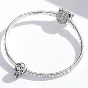 Charms Typu Pandora Ażurowa czaszka - BSC524
