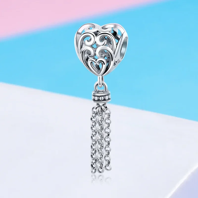 (zdjęcie do) Charms Typu Pandora Ażurowy łapacz snów - SCC722 - Wyświetl 4