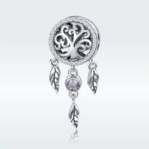Charms Typu Pandora Ażurowy łapacz snów - SCC723