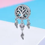 Charms Typu Pandora Ażurowy łapacz snów - SCC723
