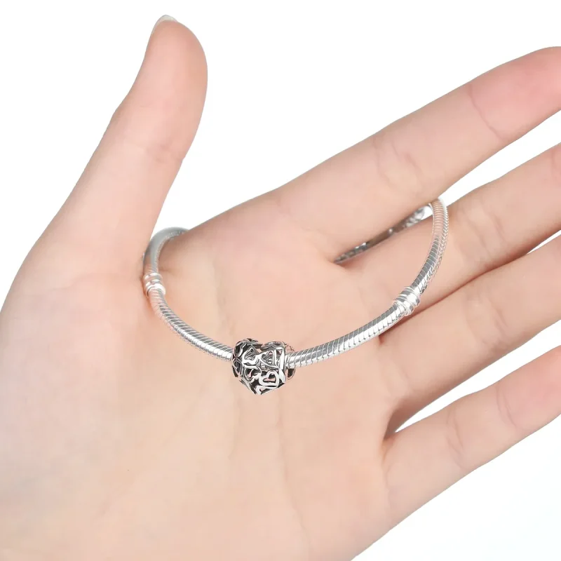 (zdjęcie do) Charms Typu Pandora Ażurowy Serca - SCC024 - Wyświetl 4