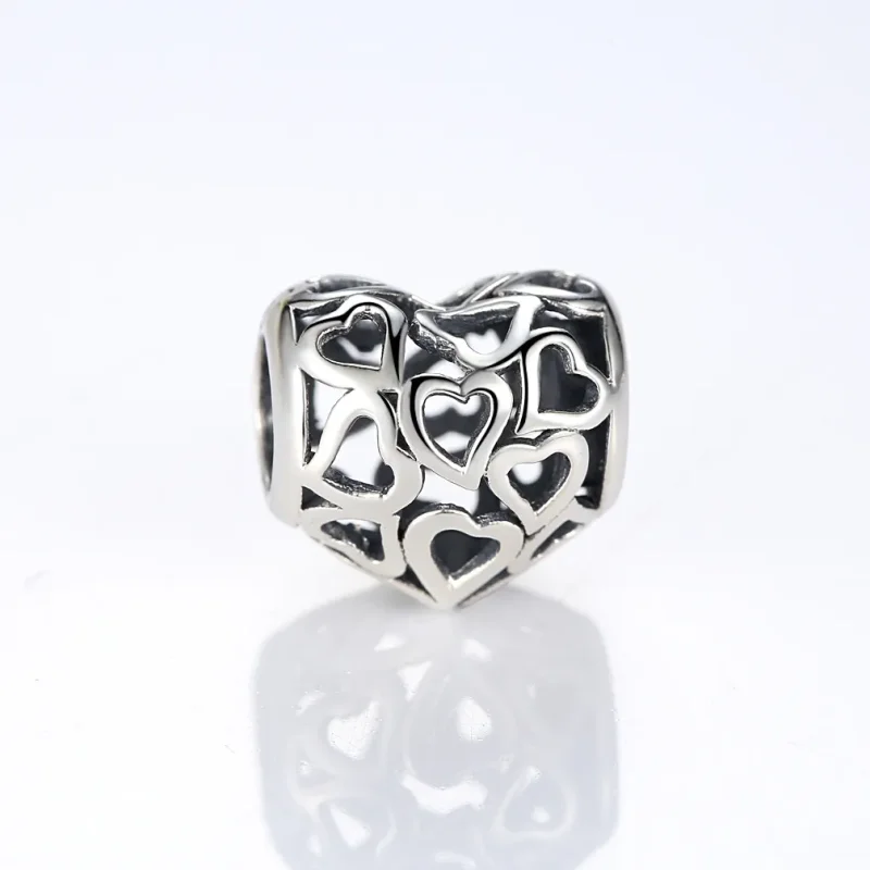 (zdjęcie do) Charms Typu Pandora Ażurowy Serca - SCC024 - Wyświetl 5