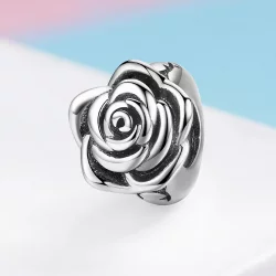 Charms Typu Pandora Biała Róża - SCC1101