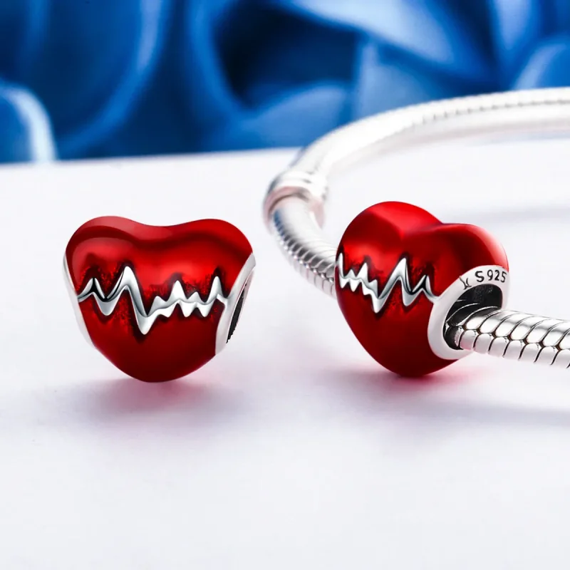 (zdjęcie do) Charms Typu Pandora Bicie serca - SCC249 - Wyświetl 5