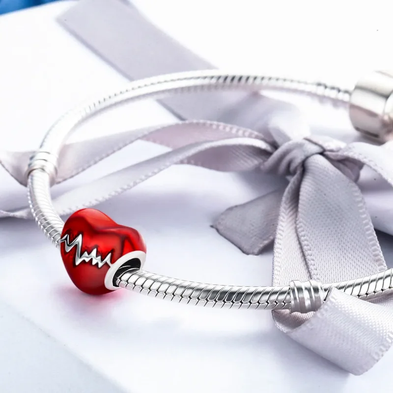 (zdjęcie do) Charms Typu Pandora Bicie serca - SCC249 - Wyświetl 6