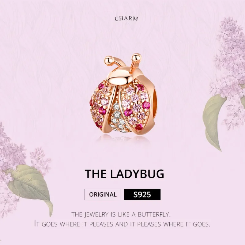(zdjęcie do) Charms Typu Pandora Biedronka - SCC1120-C - Wyświetl 2