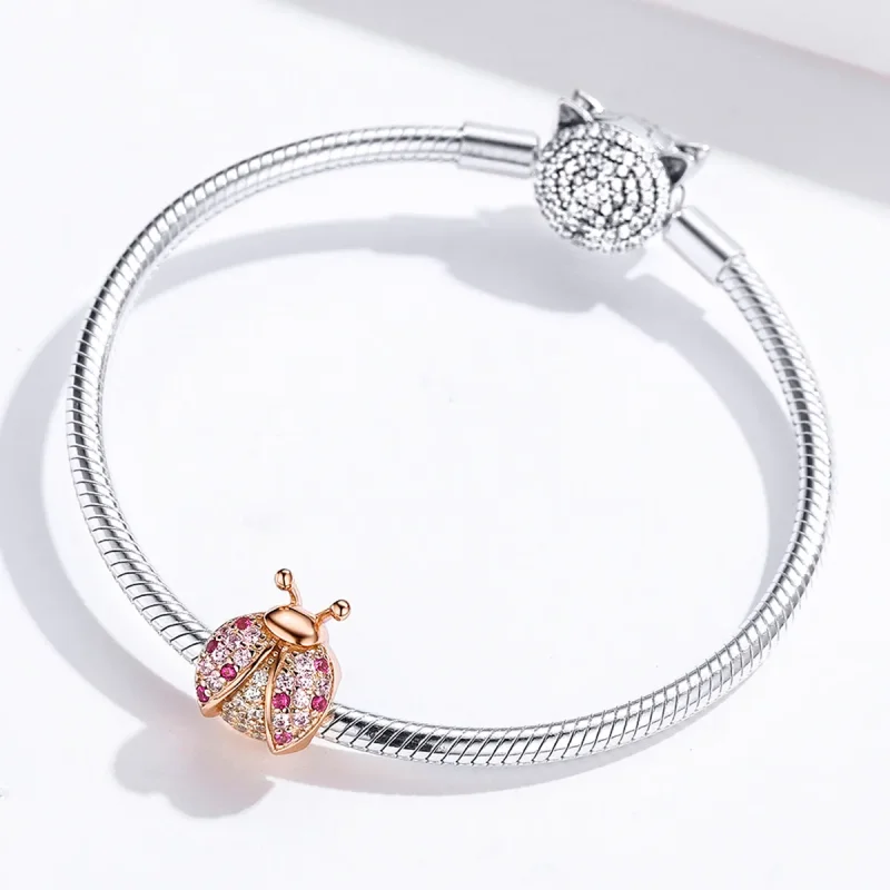 (zdjęcie do) Charms Typu Pandora Biedronka - SCC1120-C - Wyświetl 4