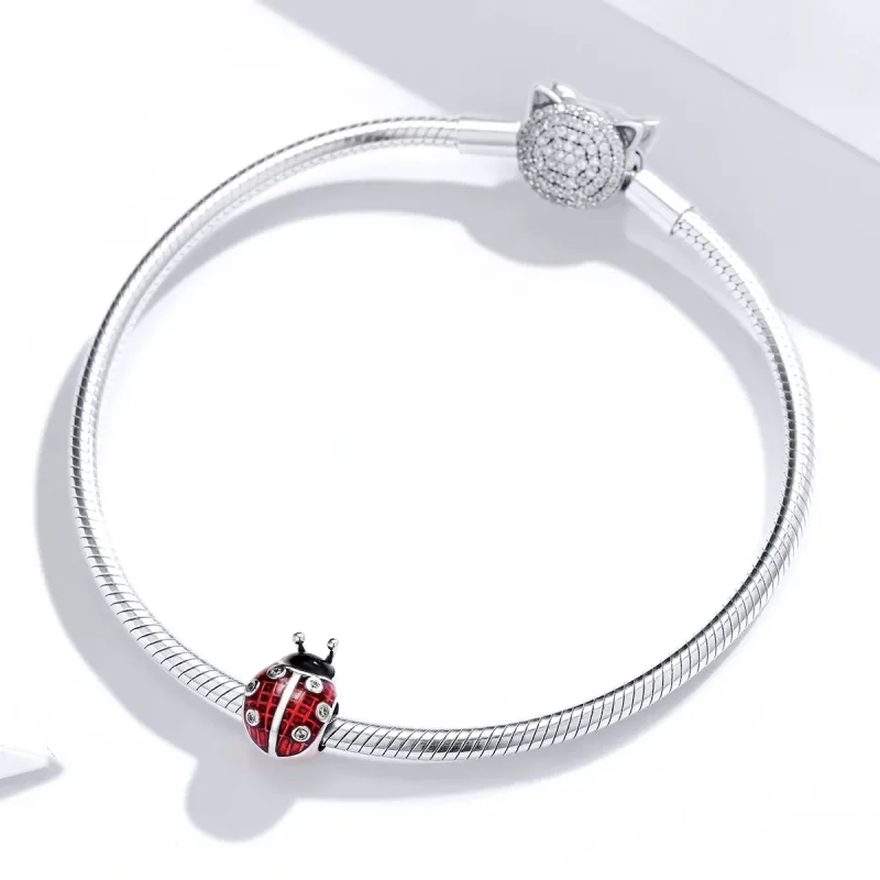 (zdjęcie do) Charms Typu Pandora Biedronka - SCC1481 - Wyświetl 3
