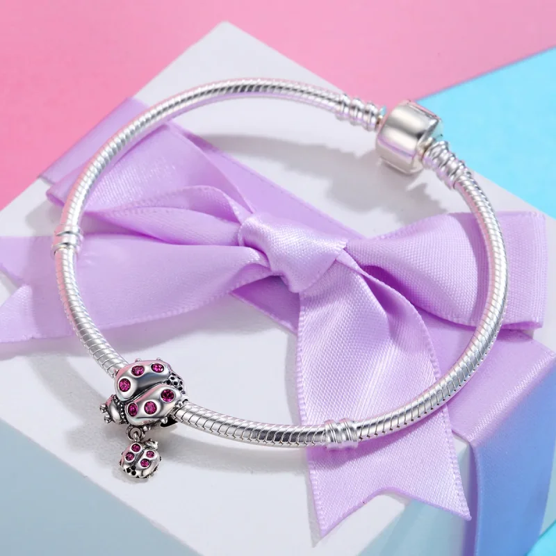 (zdjęcie do) Charms Typu Pandora Biedronka z dzieckiem - SCC364 - Wyświetl 5