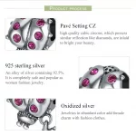 Charms Typu Pandora Biedronka z dzieckiem - SCC364