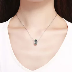 Charms Typu Pandora Błękitna Chryzantema - SCC1011
