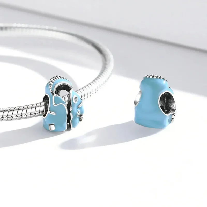 (zdjęcie do) Charms Typu Pandora Błękitna kurtka puchowa - SCC1999 - Wyświetl 4