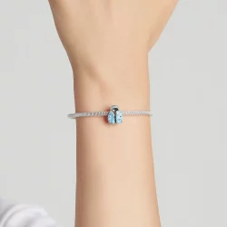 Charms Typu Pandora Błękitna kurtka puchowa - SCC1999