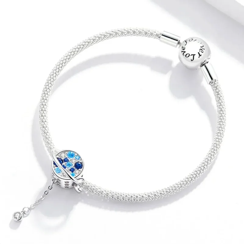 (zdjęcie do) Charms Typu Pandora Błękitna planeta - BSC365 - Wyświetl 3