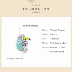Charms Typu Pandora Bocian - SCC1531