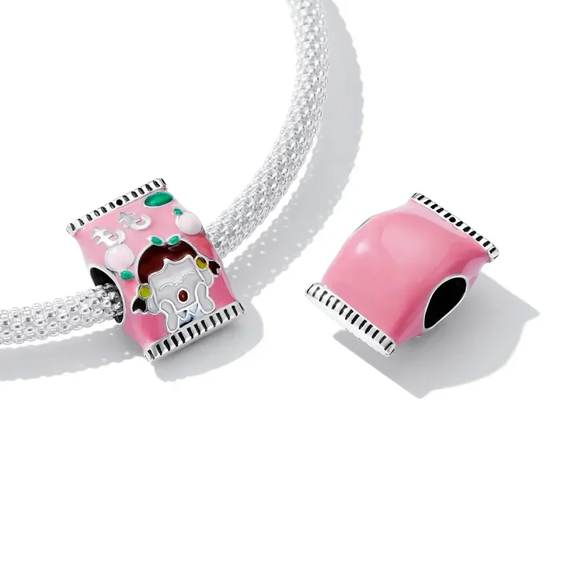 (zdjęcie do) Charms Typu Pandora Brzoskwiniowy Cukierek - SCC2198 - Wyświetl 4