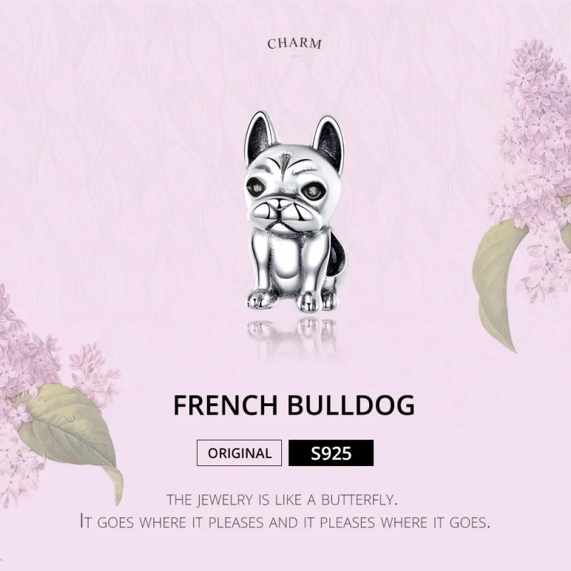 (zdjęcie do) Charms Typu Pandora Buldog francuski - SCC1306 - Wyświetl 2