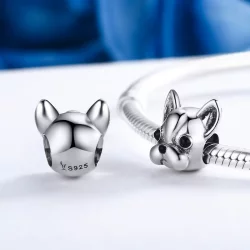 Charms Typu Pandora Buldog francuski - SCC315