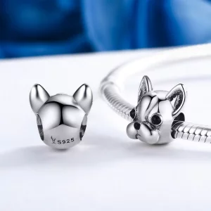 Charms Typu Pandora Buldog francuski - SCC315