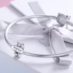 Charms Typu Pandora Butelka perfum Naughty Cat - SCC874