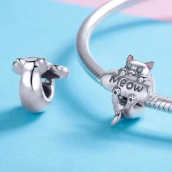 Charms Typu Pandora Butelka perfum Naughty Cat - SCC874