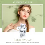 Charms Typu Pandora Butelka perfum Naughty Cat - SCC874