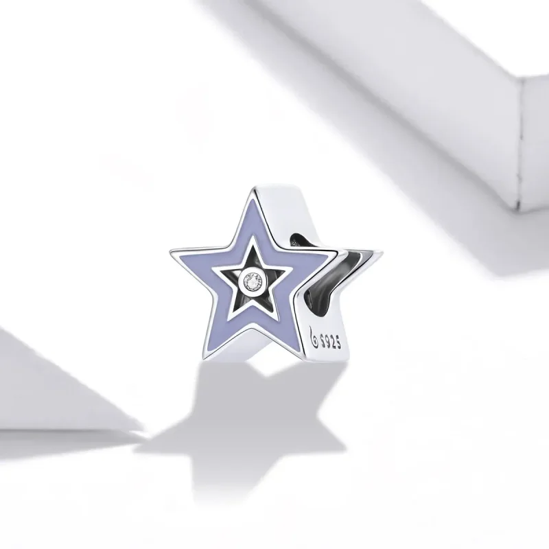 (zdjęcie do) Charms Typu Pandora Błyszcząca Gwiazda - BSC459 - Wyświetl 2