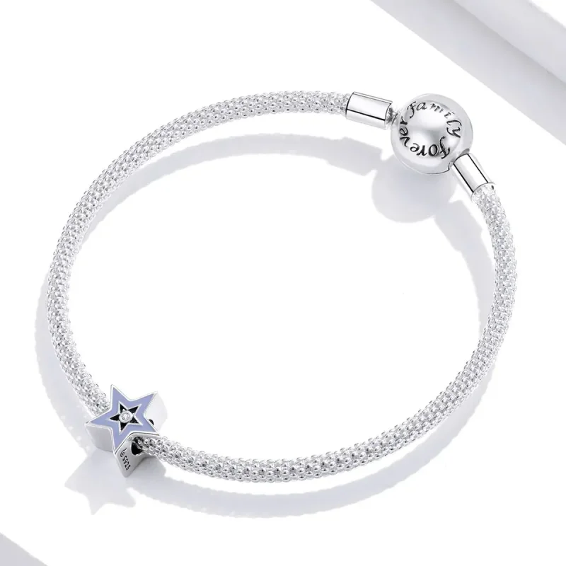 (zdjęcie do) Charms Typu Pandora Błyszcząca Gwiazda - BSC459 - Wyświetl 3