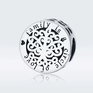 Charms Typu Pandora Błyszczące drzewo genealogiczne - SCC1324