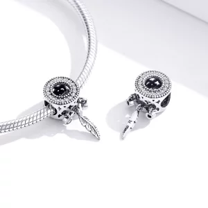 Charms Typu Pandora Błyszczące Pióro - SCC1550