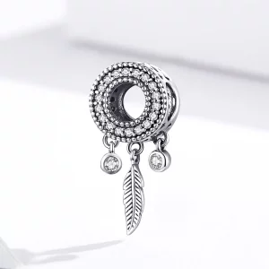 Charms Typu Pandora Błyszczące Pióro - SCC1550