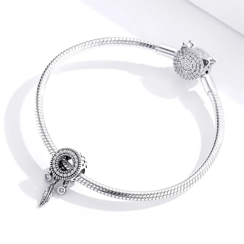(zdjęcie do) Charms Typu Pandora Błyszczące Pióro - SCC1550 - Wyświetl 4