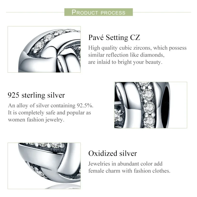 (zdjęcie do) Charms Typu Pandora Błyszczący kompleks - SCC302 - Wyświetl 6