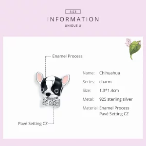 Charms Typu Pandora Chihuahua - SCC1310