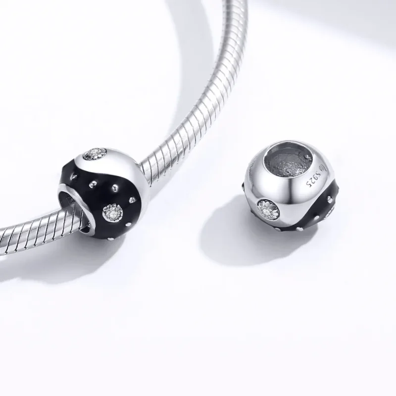 (zdjęcie do) Charms Typu Pandora Chinoiserie Yin Yang - BSC192 - Wyświetl 4