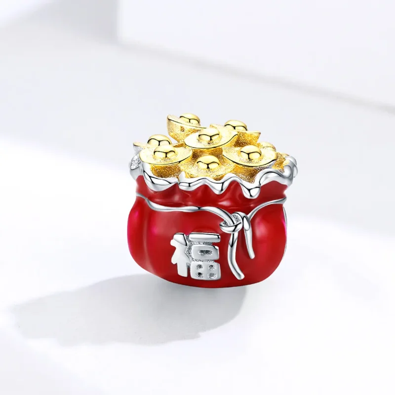 (zdjęcie do) Charms Typu Pandora Chińska torba na szczęście - BSC100 - Wyświetl 2