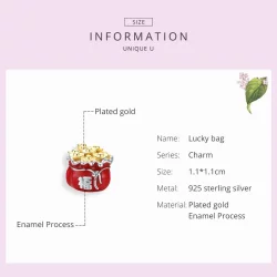 Charms Typu Pandora Chińska torba na szczęście - BSC100