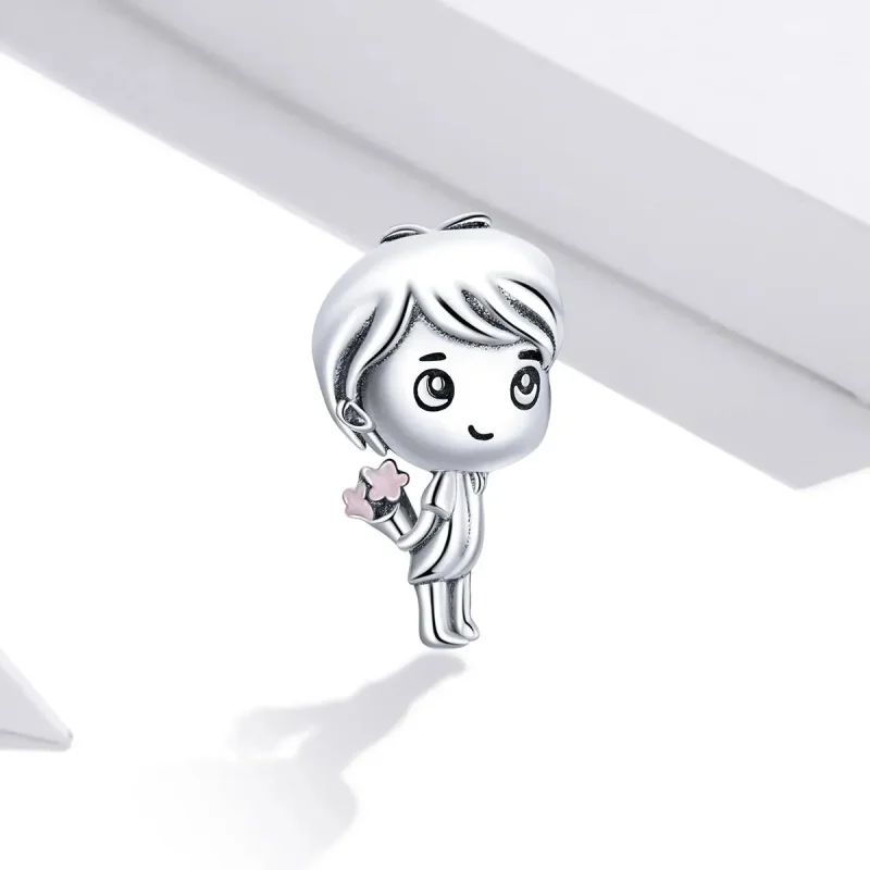 (zdjęcie do) Charms Typu Pandora Chłopiec z biciem serca - BSC400 - Wyświetl 2