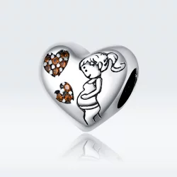 Charms Typu Pandora Ciąża nowej mamy - SCC1589