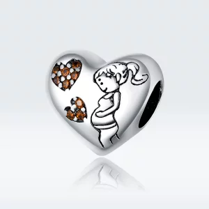 Charms Typu Pandora Ciąża nowej mamy - SCC1589