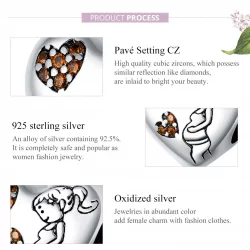 Charms Typu Pandora Ciąża nowej mamy - SCC1589