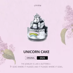 Charms Typu Pandora Ciasto Jednorożca - SCC1311