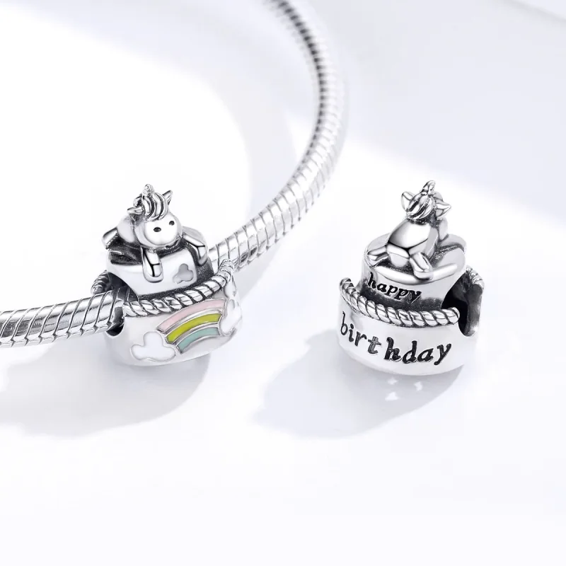 (zdjęcie do) Charms Typu Pandora Ciasto Jednorożca - SCC1311 - Wyświetl 4