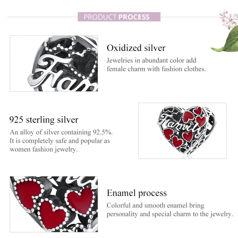 (zdjęcie do) Charms Typu Pandora Ciepła Rodzina - SCC1750 - Wyświetl 8