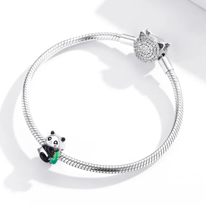 (zdjęcie do) Charms Typu Pandora Cudowny mały panda - SCC1832 - Wyświetl 3